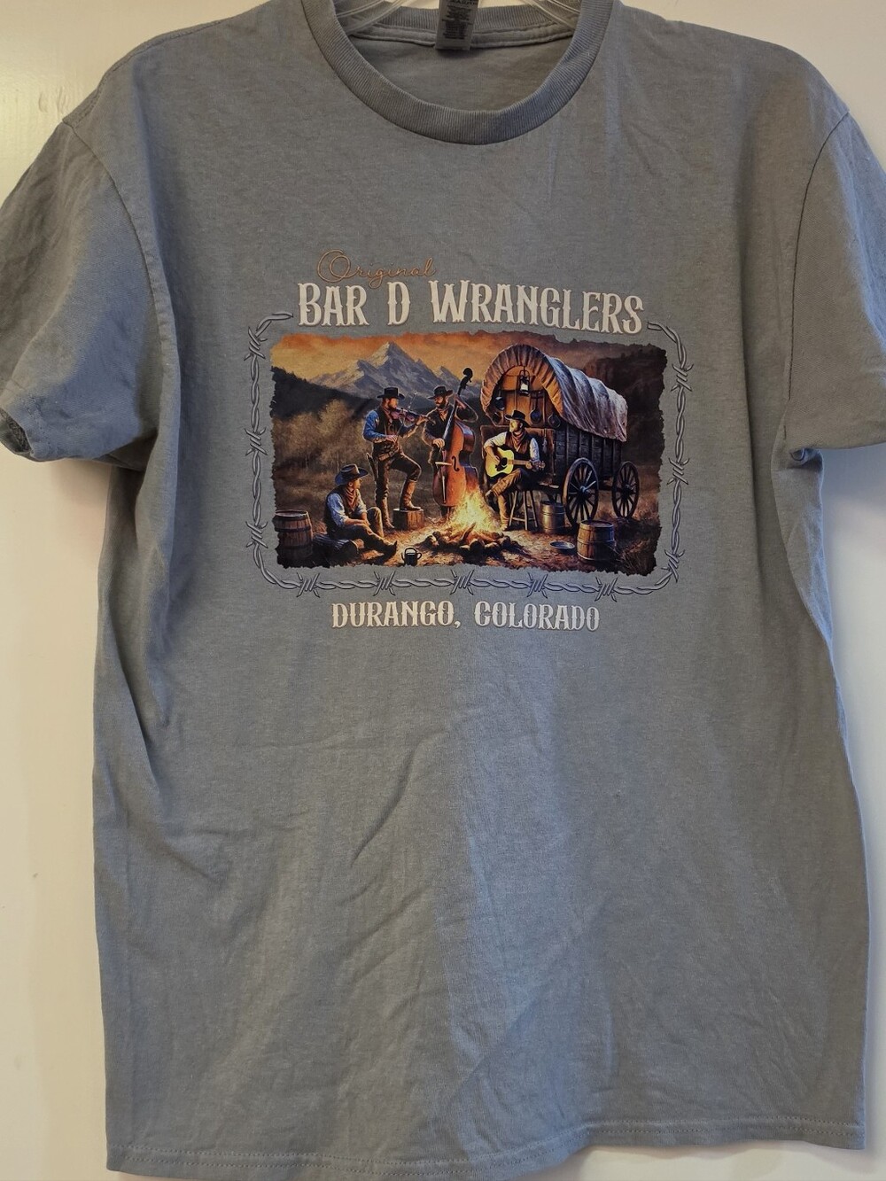 Bar D Wranglers Durango Colorado Graphic Tee - Gray